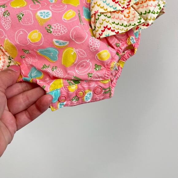 Matilda Jane Little Lemon Ruffle Bubble Romper 6 Months - Picture 4 of 7